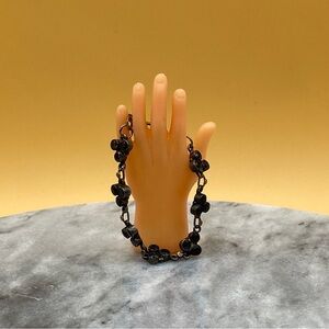 Vintage silver 925 lolite stones bracelet - 00G08H